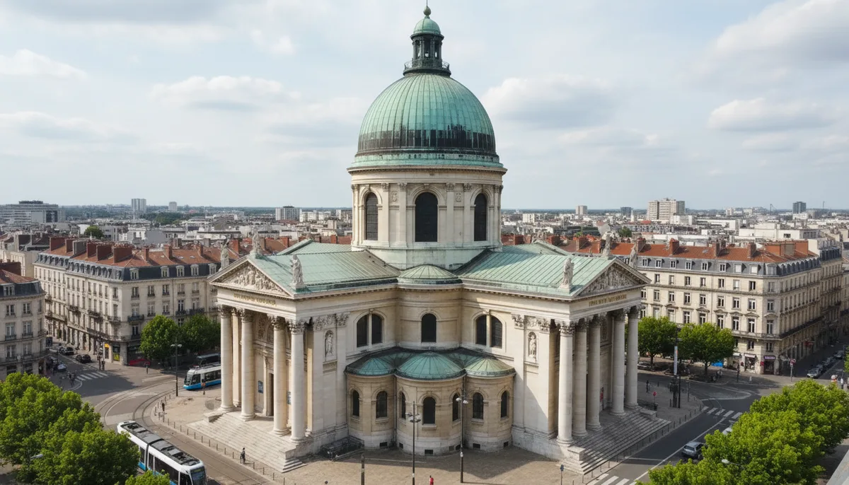 Église Notre-Dame de Bon-Port à Nantes : dôme néoclassique et orgue Debierre